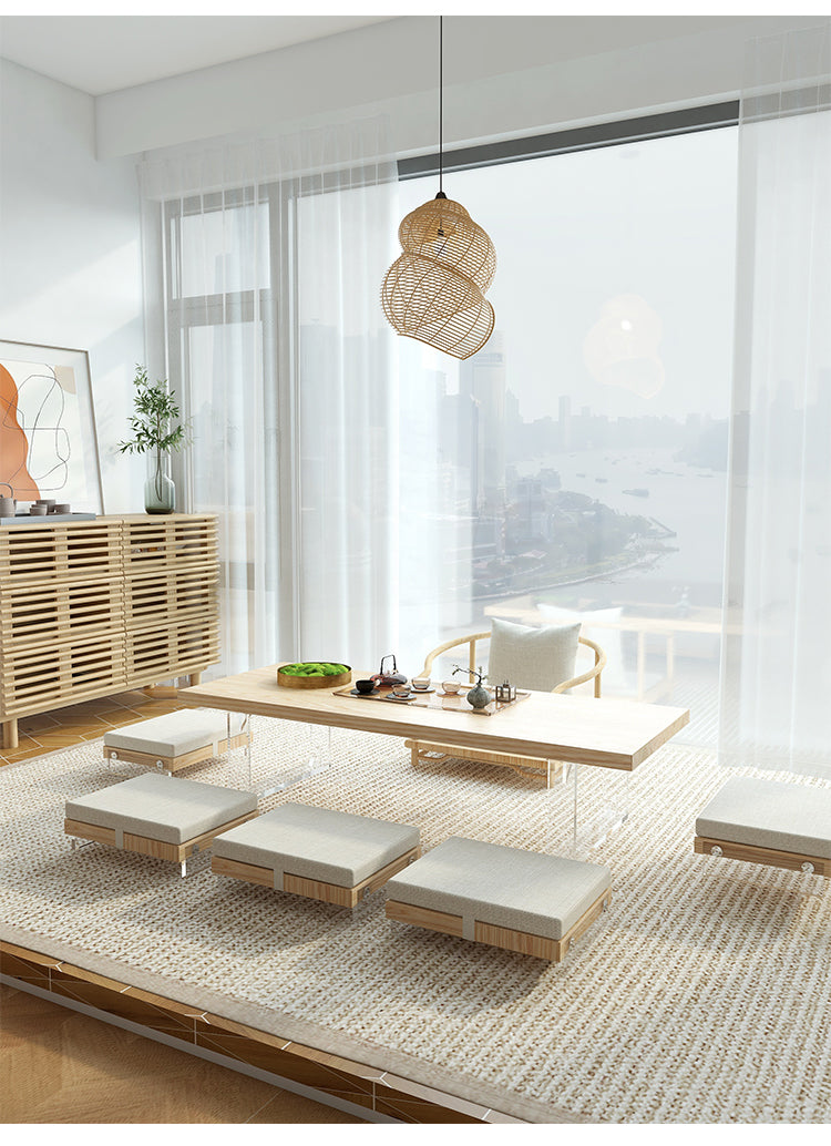 FENRIS COURTYARD Scandinavian Japanese Solid Wood Tatami Tea Coffee Table