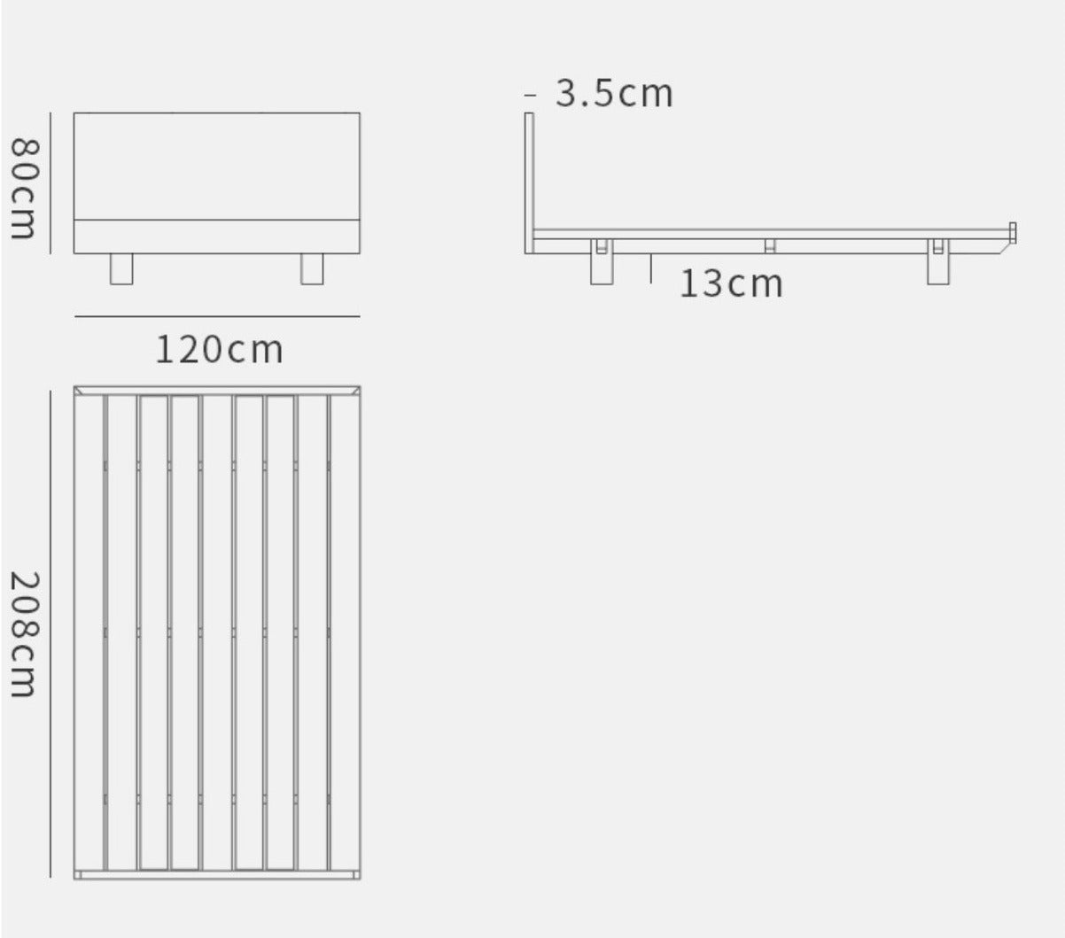 GUSTUS SHERATON Scandinavian German Solid Wood Wabi Sabi Bed Frame