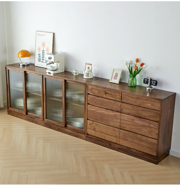 HANSON COURTYARD Scandinavian Japanese Solid Wood Cabinet/Sideboard