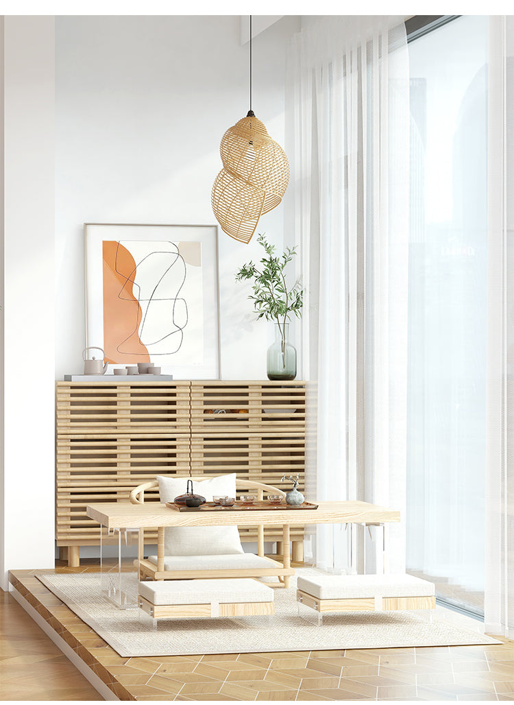 FENRIS COURTYARD Scandinavian Japanese Solid Wood Tatami Tea Coffee Table