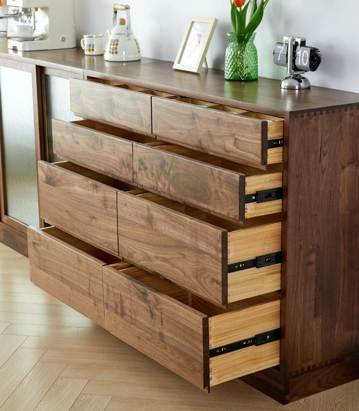 HANSON COURTYARD Scandinavian Japanese Solid Wood Cabinet/Sideboard