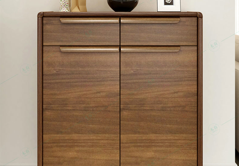 GUSTAV COURTYARD Scandinavian European Walnut Solid Wood Shoe Cabinet