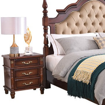 HAAKON COURTYARD French Victorian Colonial American Solid Wood Bed Frame