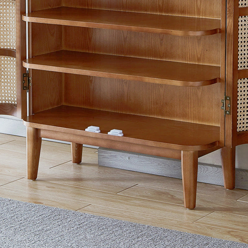 Goffney Rattan Shoe Cabinet