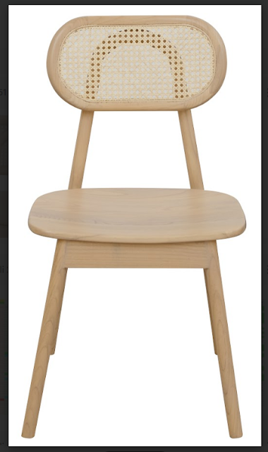 Kelly Teak Dining Chair KD - CH 051 RTKL (WN) (AL) (Almond / Walnut color)