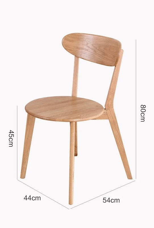 TOBY ACCORD Rustic Solid Wood Dining Chair