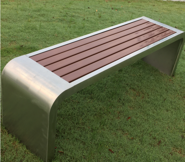 GENNA Solid Outdoor Wood Iron Park Bench