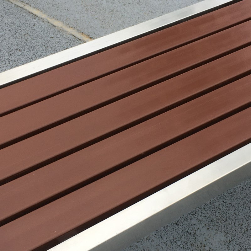 GENNA Solid Outdoor Wood Iron Park Bench