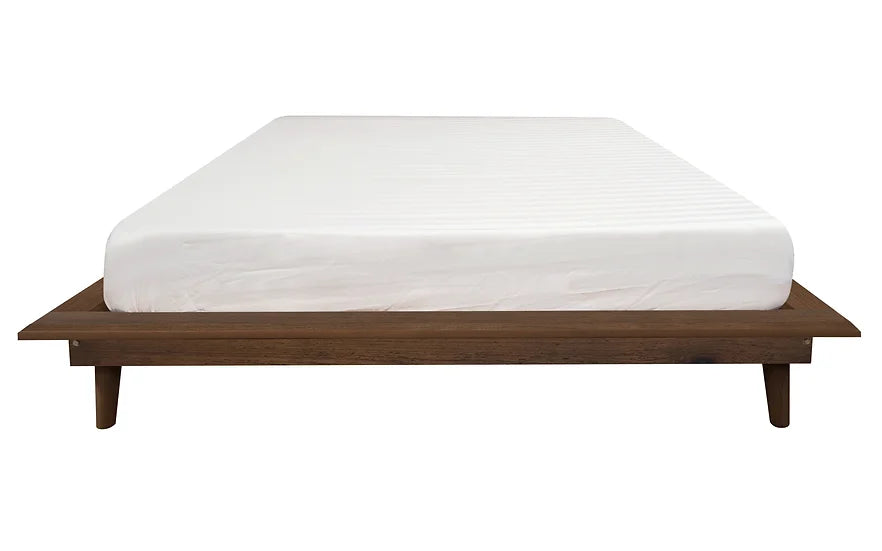 WYNHAM Boston Gatsby Solid Teak Wood Timber Platform Bed Frame