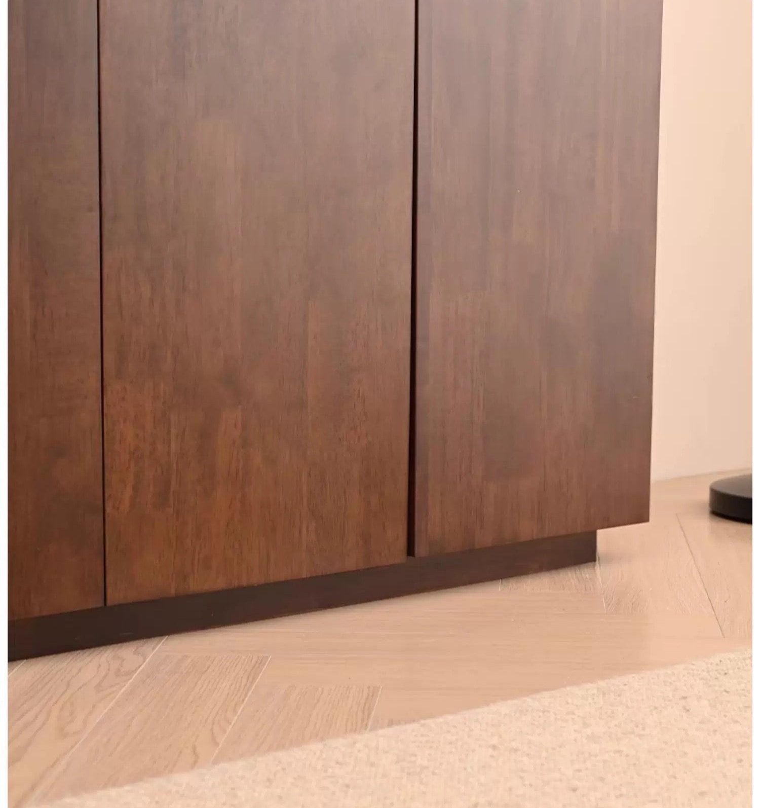 Raquel Sheraton Solid Wood Dining Sideboard Buffet Cabinet Walnut Grey Black Color