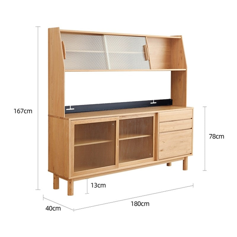 AMBROSE WESTIN American Solid Wood Multi Storage Dining Kitchen Sideboard Scandinavian Style