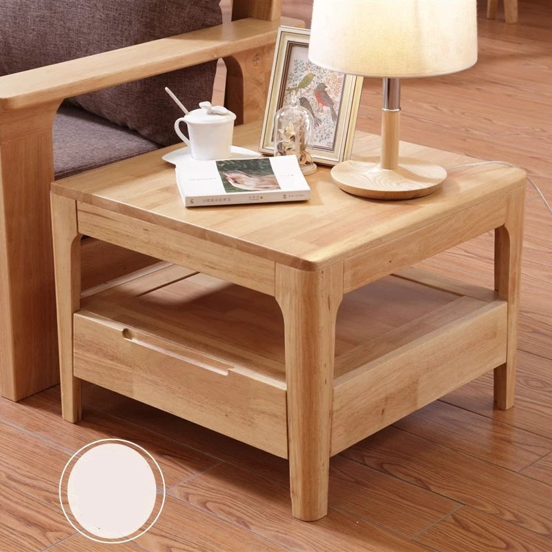 ARVID COURTYARD Nordic Design American Solid Wood Minimalist Coffee Table Set