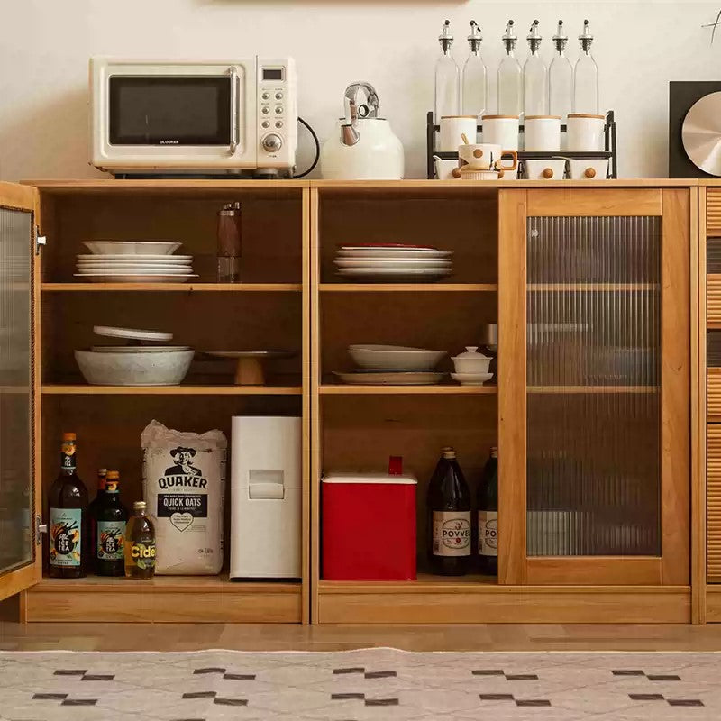BRIANNA WESTIN Scandinavian Design American Solid Wood Glass Door Dining Room Sideboard