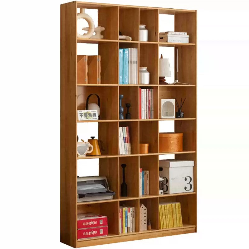 BECKETT WESTIN American Solid Wood Nordic Style Assorted Partitioned Bookshelf
