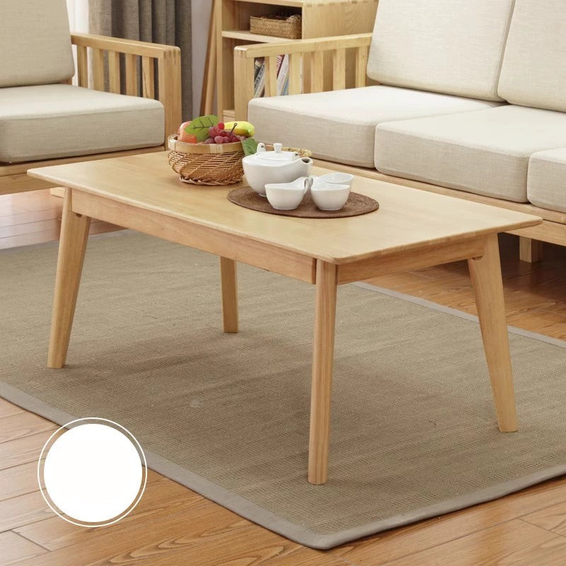 ARVID COURTYARD Nordic Design American Solid Wood Minimalist Coffee Table Set