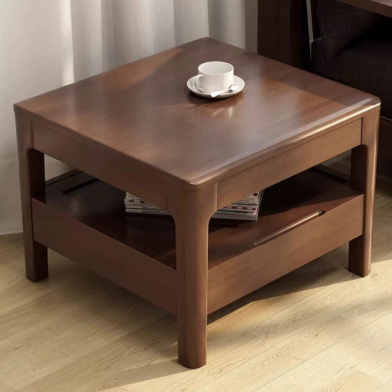 ARVID COURTYARD Nordic Design American Solid Wood Minimalist Coffee Table Set