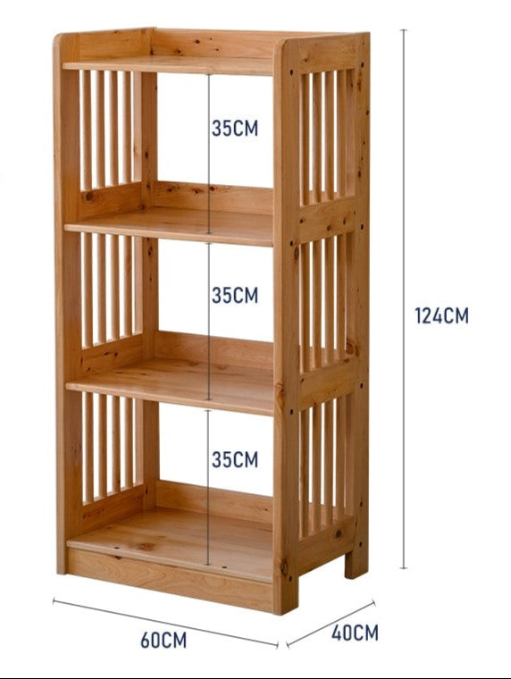 BANKS WESTIN American Solid Wood 3 Size Floor Standing Shelf Nordic Style