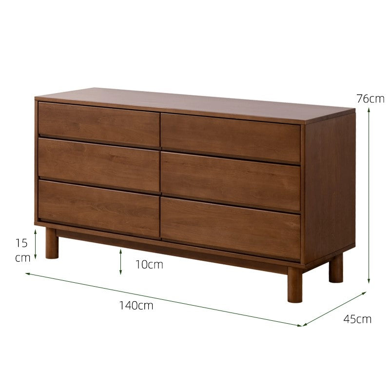 ADELPHA WESTIN American Solid Wood Chest of Drawers Japandi Design 3 6 Drawers Size