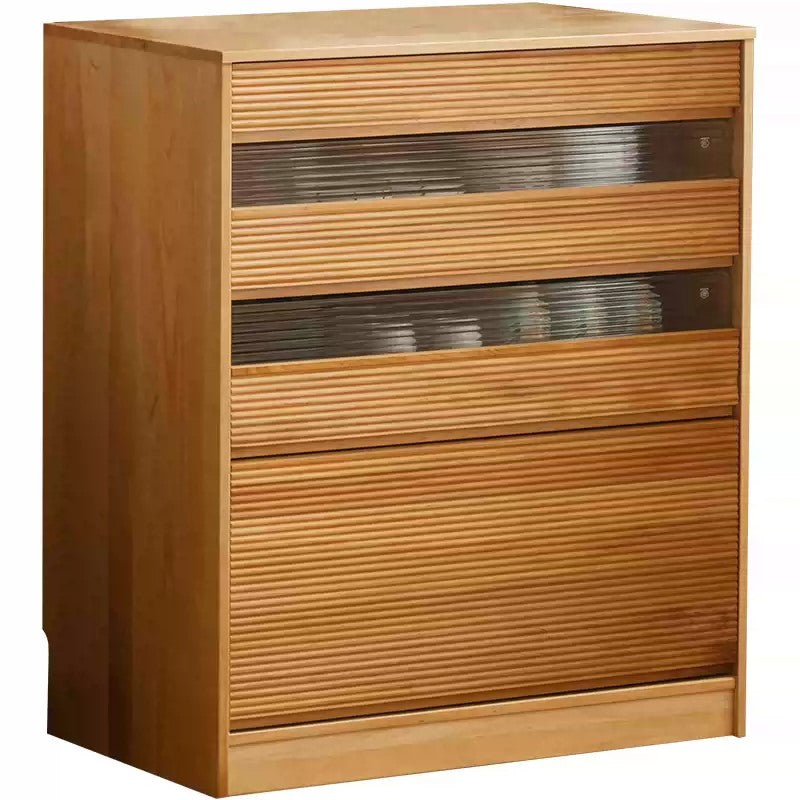 BRIANNA WESTIN Scandinavian Design American Solid Wood Glass Door Dining Room Sideboard
