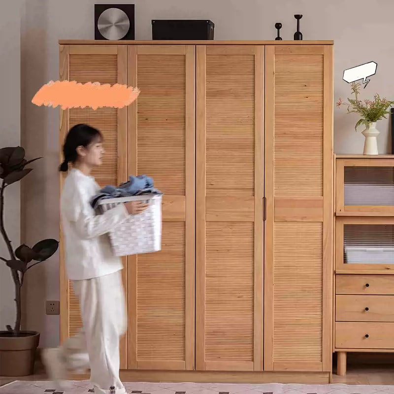 BRADLEY WESTIN American Solid Wood Multi Size Large Wardrobe Japandi Design