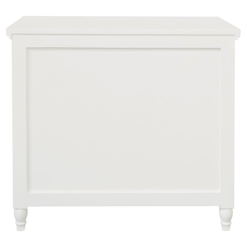 RADISSON Beau Teak Timber 3 Chest of Drawer Dresser, White