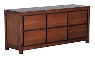 Leeuwarden Amsterdam Buffet Dresser 6 Drawers Cabinet Full Solid TEK168 SB 006 TA EC