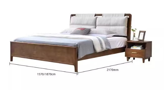 AURELIO COURTYARD American Solid Wood Bed Frame Nordic Style