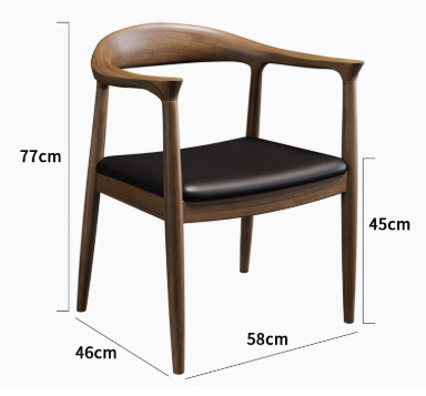 ANGIE COURTYARD Japandi Style Modern American Solid Wood Tea Table