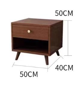 ANSEL HILTON Modern Scandinavian Design American Solid Wood Bed Frame 3 Size