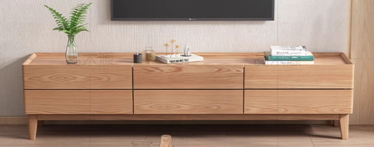ALTON COURTYARD Scandinavian Design American Solid Ash Wood TV Console Coffee Table