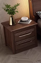 AMADEUS HILTON American Solid Wood Walnut Bed Frame Modern Dutch Style