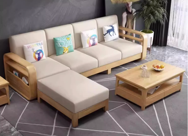 ALANYS COURTYARD Scandinavian Design American Solid Wood Sofa Set