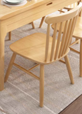 ALOIS COURTYARD Nordic Style American Solid Wood Extendable Round Dining Table