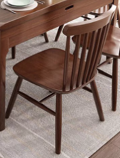 ALOIS COURTYARD Nordic Style American Solid Wood Extendable Round Dining Table