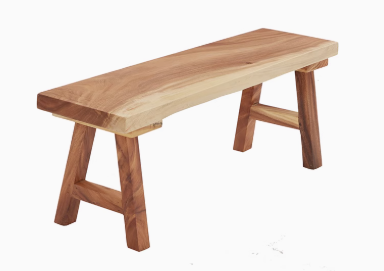 ANISSA COURTYARD American Solid Wood Live Edge Dining Table Nordic Style