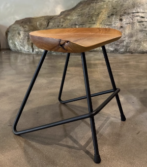 ALMERIC COURTYARD American Solid Wood Live Edge Dining Table Scandinavian Style
