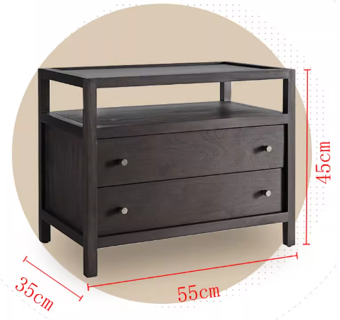 AUREO HILTON Nordic Style American Solid Wood Queen King Size Canopy Bed Frame