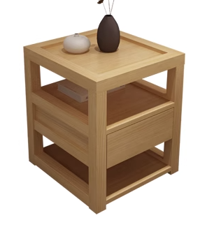 ASTA HILTON American Solid Wood Minimalist Hotel Bed Frame Japandi Style