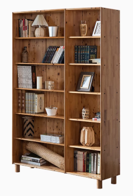 ALPHEUS WESTIN Scandinavian Design American Solid Wood Assorted Glass Window Bookcase