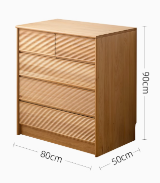 BRYAN WESTIN Japandi Design American Solid Wood Minimalist Chest of Drawers
