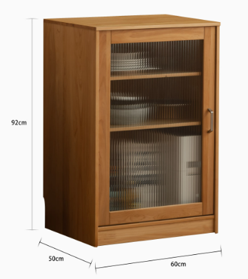 BRIANNA WESTIN Scandinavian Design American Solid Wood Glass Door Dining Room Sideboard
