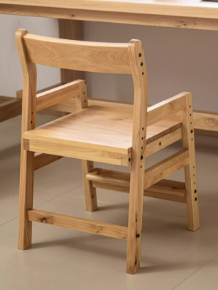 BABE WESTIN Minimalist American Solid Wood Low Backrest Armrest Chair