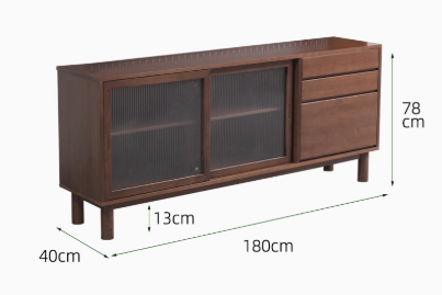 AMBROSE WESTIN American Solid Wood Multi Storage Dining Kitchen Sideboard Scandinavian Style