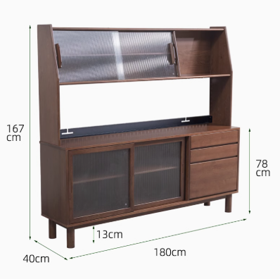 AMBROSE WESTIN American Solid Wood Multi Storage Dining Kitchen Sideboard Scandinavian Style
