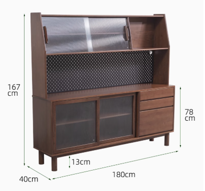 AMBROSE WESTIN American Solid Wood Multi Storage Dining Kitchen Sideboard Scandinavian Style