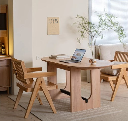 BILL WESTIN American Solid Wood High Armrest Dining Chair Japandi Design
