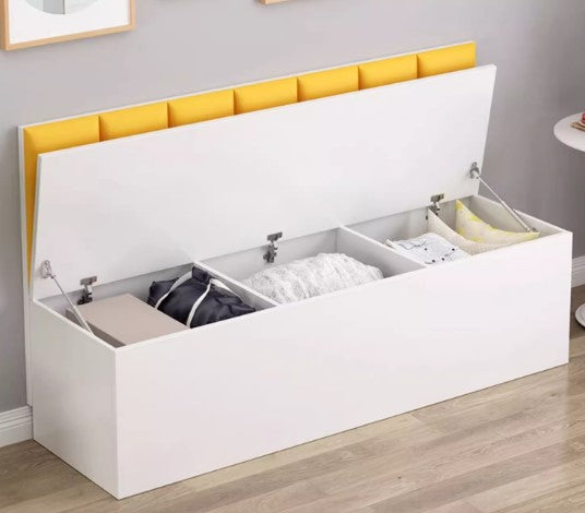 CARLA EMBASSY Cushioned Backboard Seat American Solid Wood Multipurpose Bench