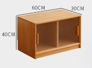 BLOSSOM SHERATON American Solid Wood Nordic Style Horizontal Multipurpose Sliding Door Cabinet