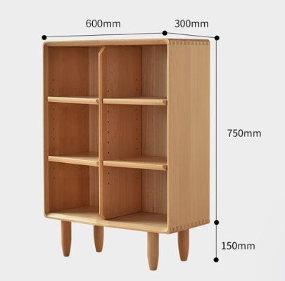 BUFORD SHERATON American Solid Wood Low Height Bookshelf Cabinet Nordic Design