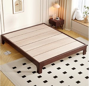 CLETA FAIRFIELD Scandinavian Japandi Bed Frame Style 2 Colour American Solid Wood Tatami Wide Slat Platform Bed Frame
